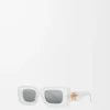 Lunettes de soleil rectangulaires White