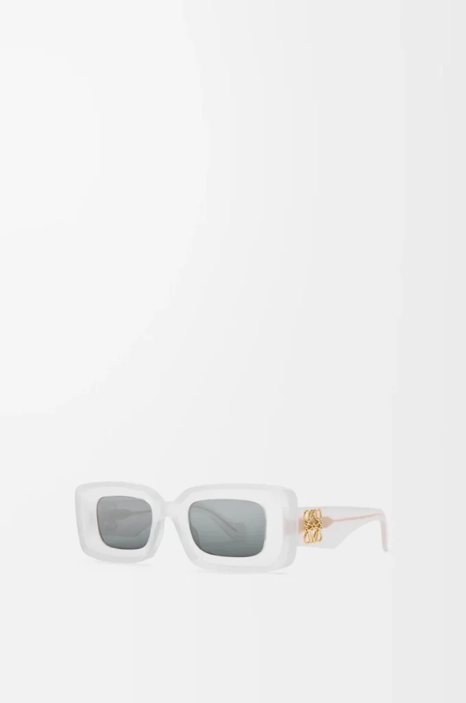 Lunettes de soleil rectangulaires White