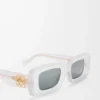 Lunettes de soleil rectangulaires White