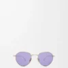 Lunettes de soleil rondes Groove Purple