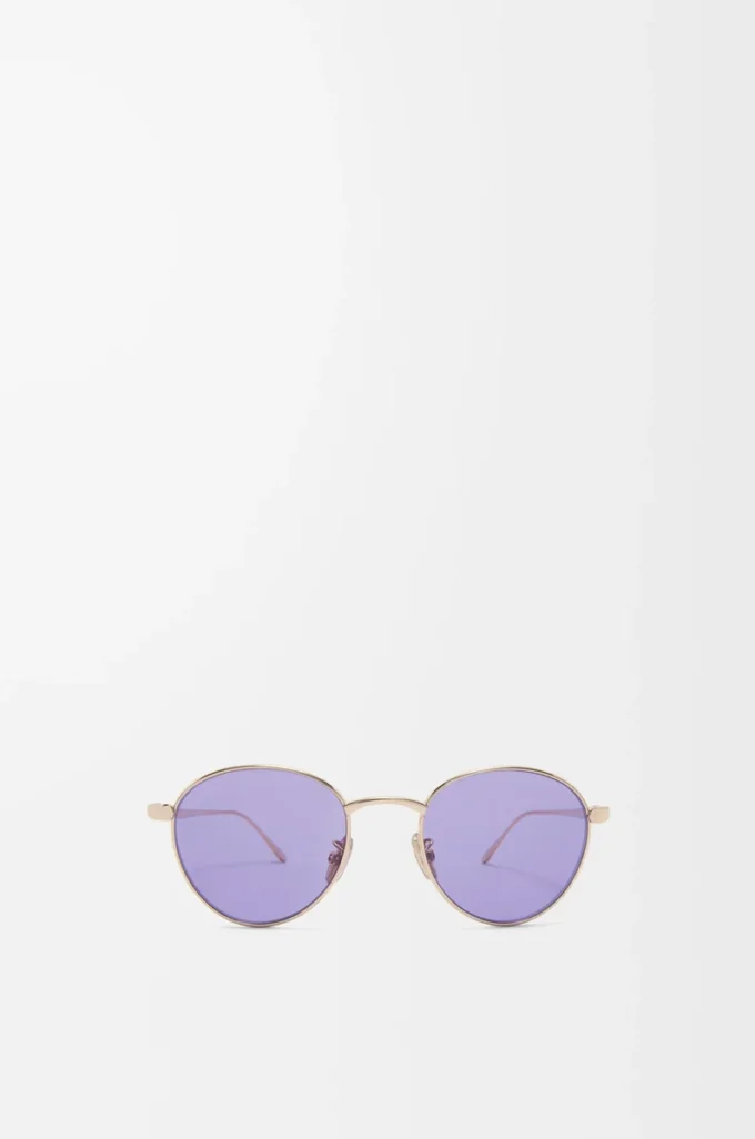 Lunettes de soleil rondes Groove Purple
