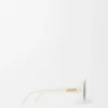 Lunettes de soleil rondes Slim Blanc/Ivoire