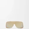 Lunettes de soleil Shield Mask dorées