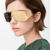 Lunettes de soleil Shield Mask dorées