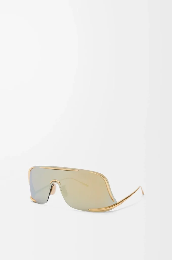 Lunettes de soleil Shield Mask dorées