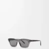 Lunettes de soleil Sigma Slim Gris transparent/Noir