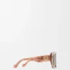 Lunettes de soleil Square Screen Marble Dark Pink