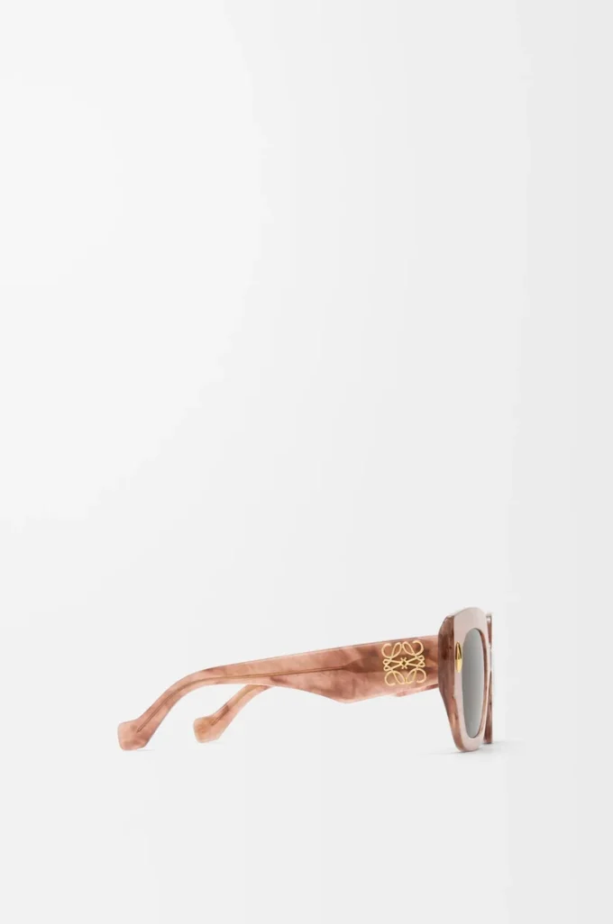Lunettes de soleil Square Screen Marble Dark Pink