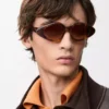 Lunettes de soleil Triangle Slim Havana