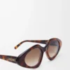 Lunettes de soleil Triangle Slim Havana