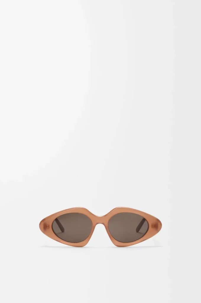 Lunettes de soleil Triangle Slim Milky Caramel