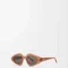 Lunettes de soleil Triangle Slim Milky Caramel
