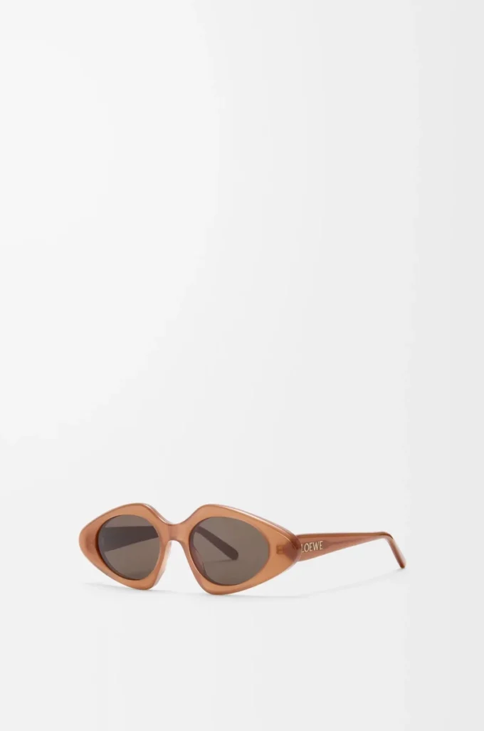Lunettes de soleil Triangle Slim Milky Caramel