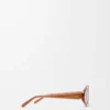 Lunettes de soleil Triangle Slim Milky Caramel