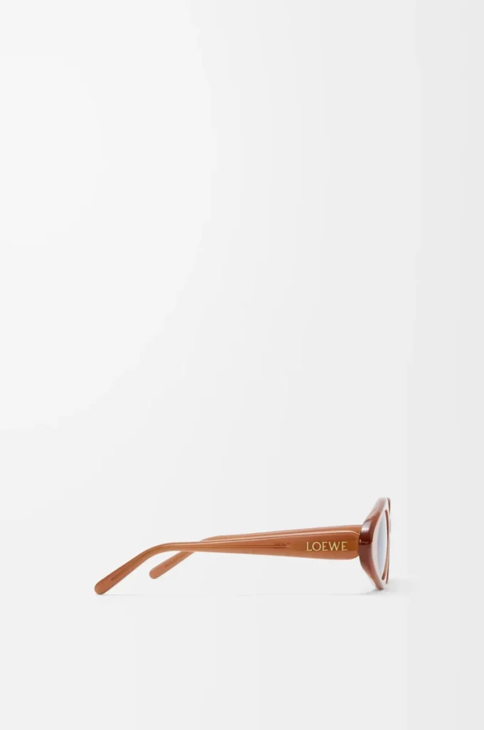 Lunettes de soleil Triangle Slim Milky Caramel