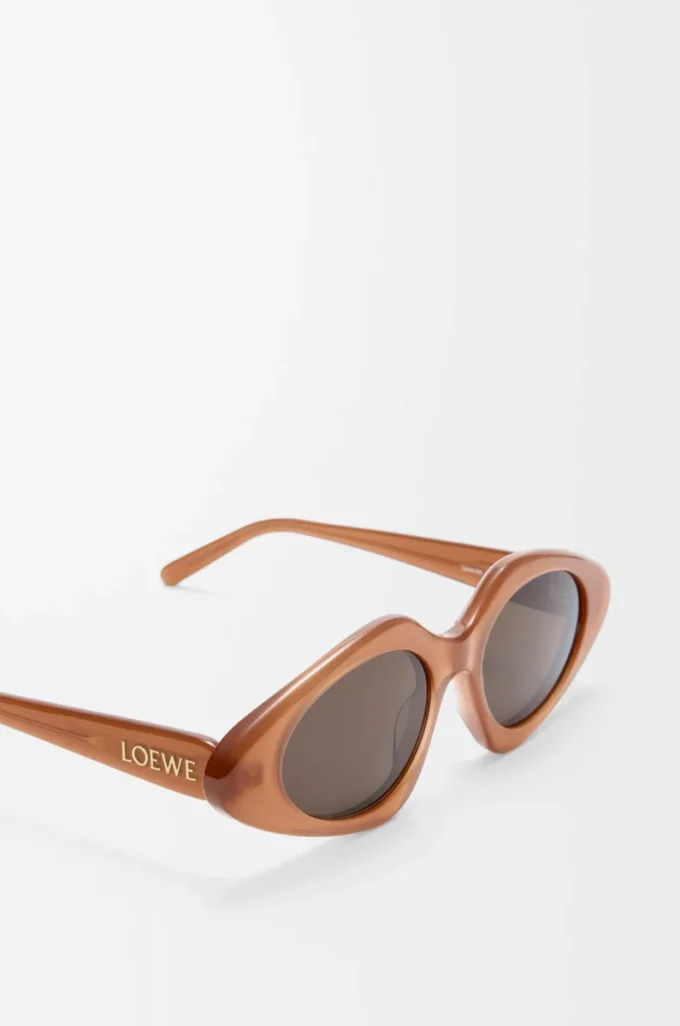 Lunettes de soleil Triangle Slim Milky Caramel
