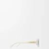 Lunettes de soleil Triangle Slim Milky Ivory