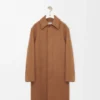Manteau ceinturé en laine Camel/Marron Manteau ceinturé en laine Camel/Marron