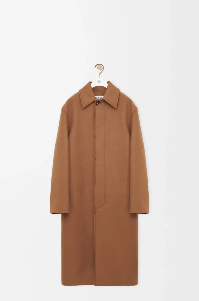Manteau ceinturé en laine Camel/Marron Manteau ceinturé en laine Camel/Marron
