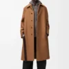 Manteau ceinturé en laine Camel/Marron Manteau ceinturé en laine Camel/Marron