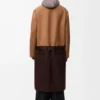 Manteau ceinturé en laine Camel/Marron Manteau ceinturé en laine Camel/Marron