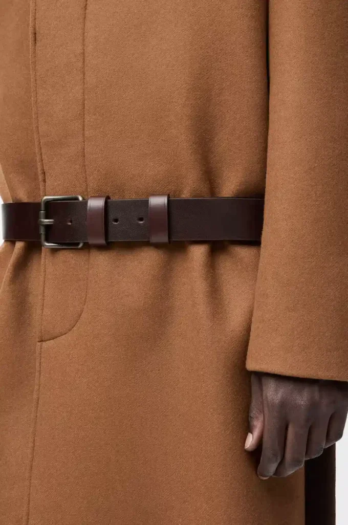 Manteau ceinturé en laine Camel/Marron Manteau ceinturé en laine Camel/Marron