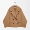Manteau court en laine Camel Manteau court en laine Camel
