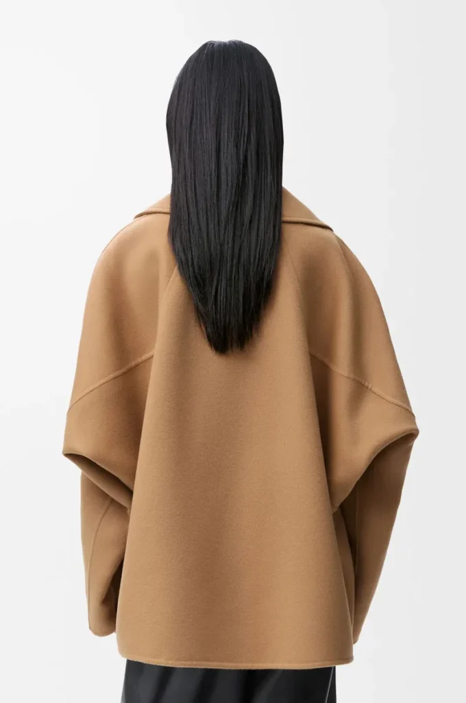 Manteau court en laine Camel Manteau court en laine Camel