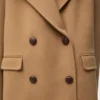 Manteau court en laine Camel Manteau court en laine Camel