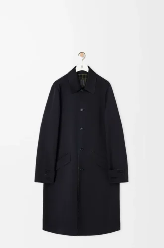 Manteau en coton et laine Noir Manteau en coton et laine Noir