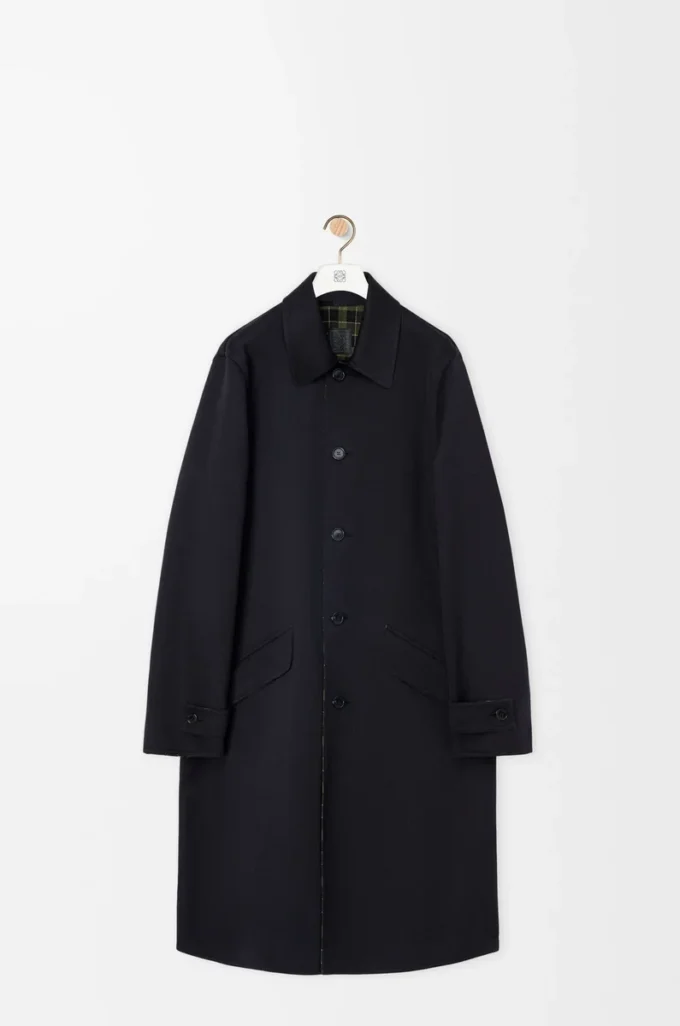 Manteau en coton et laine Noir Manteau en coton et laine Noir