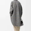 Manteau en laine et cachemire Beige/Gris