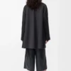 Manteau en laine et cachemire Charcoal Melange