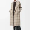Manteau en laine et cachemire mélangés Beige
