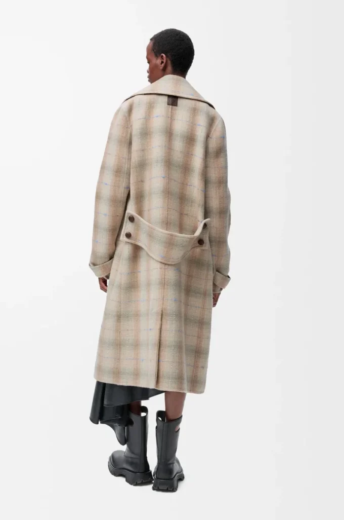 Manteau en laine et cachemire mélangés Beige