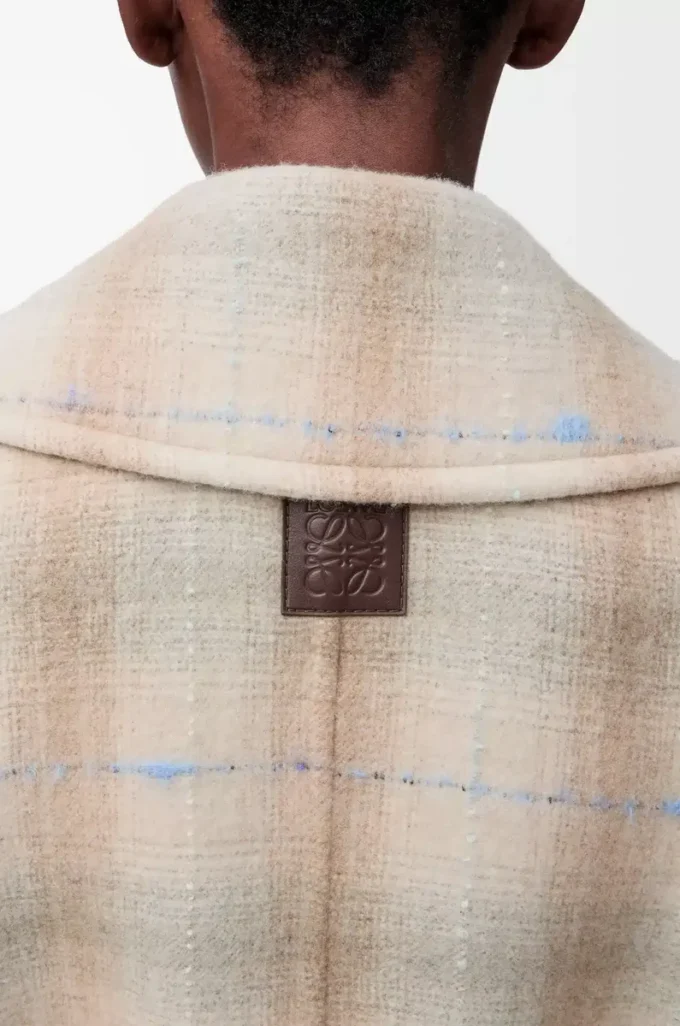 Manteau en laine et cachemire mélangés Beige