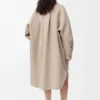 Manteau en laine et cachemire Sandstone/White