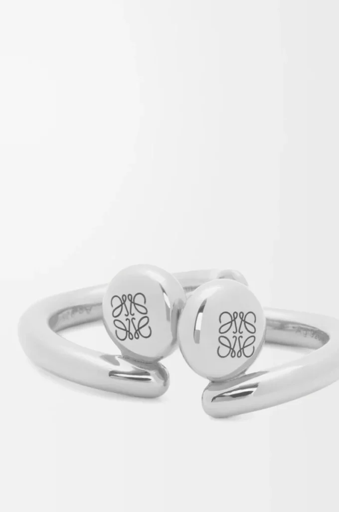 Mini boucles d&rsquo;oreilles Anagram Pebble en argent sterling Argent
