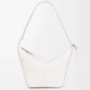 Mini Hammock hobo en cuir de veau classique blanc cassé