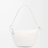 Mini Hammock hobo en cuir de veau classique blanc cassé