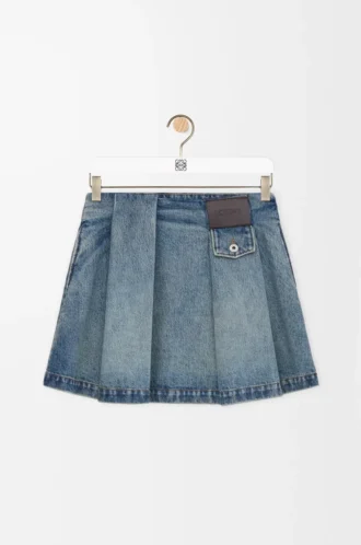 Mini-jupe en denim Denim délavé