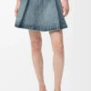 Mini-jupe en denim Denim délavé