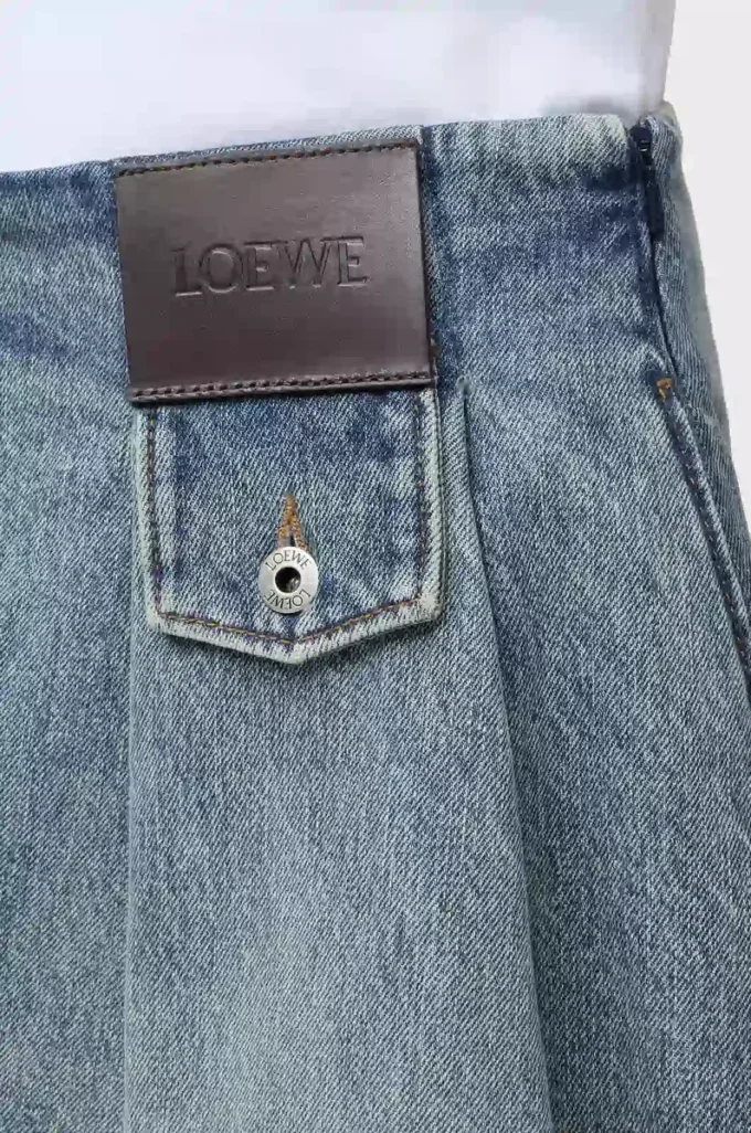 Mini-jupe en denim Denim délavé