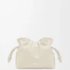 Mini pochette Flamenco en cuir de veau nappa Sea Salt