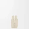 Mini pochette Flamenco en cuir de veau nappa Sea Salt