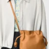 Mini pochette Flamenco en cuir de veau nappa Warm Desert