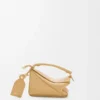 Mini sac Featherlight Puzzle en cuir d&rsquo;agneau nappa Dark Butter