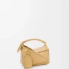 Mini sac Featherlight Puzzle en cuir d&rsquo;agneau nappa Dark Butter