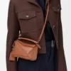 Mini sac Featherlight Puzzle en cuir d&rsquo;agneau nappa Pecan