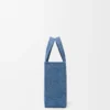 Mini sac fourre-tout LOEWE Font en raphia bleu clair